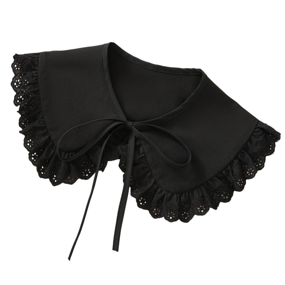 Elegant Detachable Collar Sweet Ruffled Shawl Fashion Blouse Shoulders Fake Collar All Matching