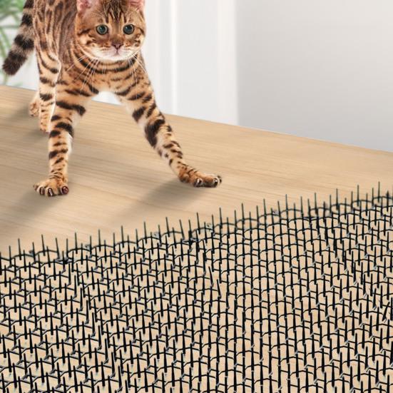 Коврик отпугивающий кошек с шипами Коврик против кошек Подходит для домашних животных Отпугиватель кошек от скатов Садовый забор для животных