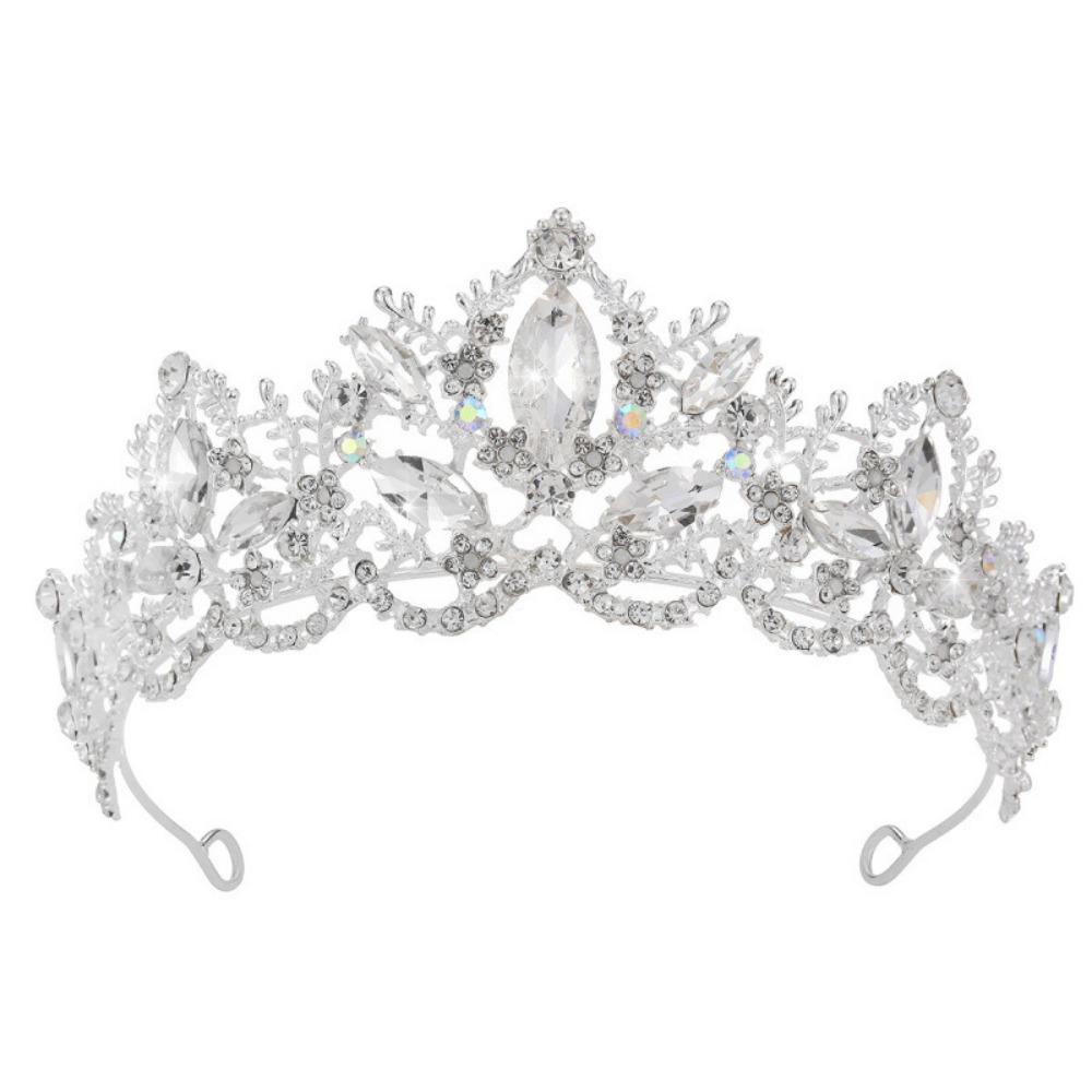 Elegant Bridal Princess Crown Sparkling Wedding Head Wear Baroque Queen Tiaras Birthday Party