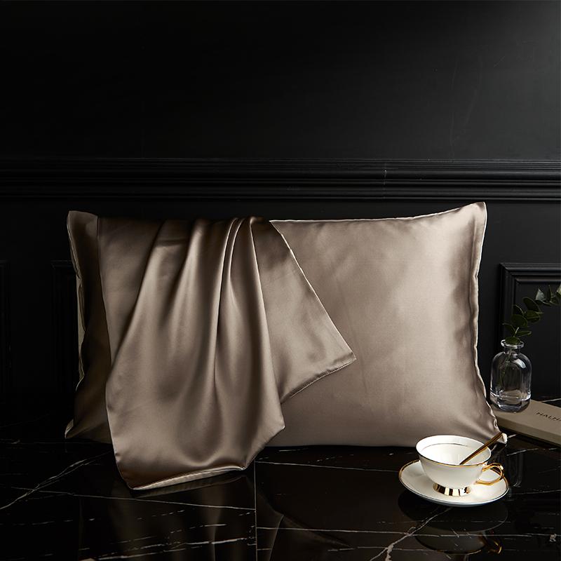 100% Natural Mulberry Silk Pillowcase designed for Hair and Skin - Front in Pure Silk and Back in Breathable Lyocell Fiber 1 Pack
