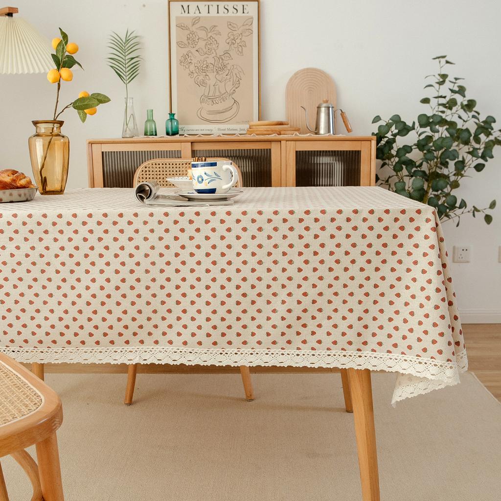 Прямоугольная скатерть с ромашками и кисточками - цветочная скатерть как весеннее украшение для дома, весенне-летняя клетчатая скатерть для праздника, декор для вечеринки