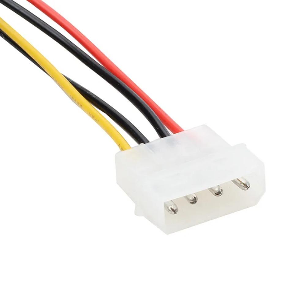 All-in-One Power Data SATA Cable High Quality 4Pin Molex IDE to 7+15Pin Adapter for Desktop PC SSD HDD Optical Drive Stable Connection Multi Length