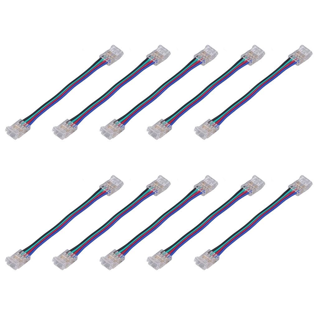 10 шт. комплект соединителей для светодиодной ленты 4Pin 10 мм быстрое соединение с сильной совместимостью светодиодная лента