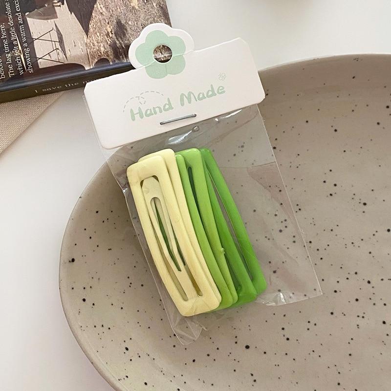 Милые заколки ярких цветов с геометрическим рисунком для девочек, заколки для волос, модные заколки для волос BB, заколки, женские головные уборы, детские аксессуары для волос