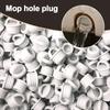 10 шт./набор Силиконовый стопор для слива ведра швабры Белый с ручкой Крышка сливной пробки Замена Круглая форма Пробка для воды