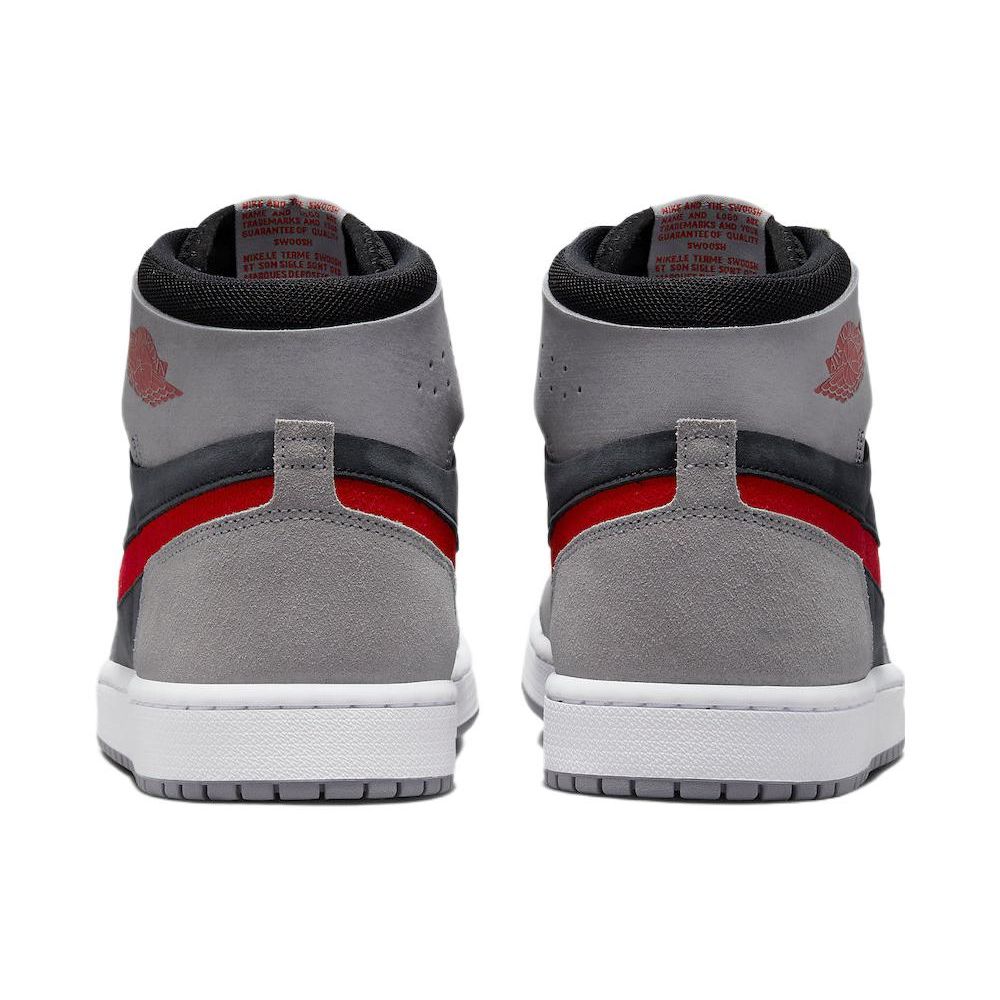 Air Jordan 1 High Zoom Comfort 2 Cement Fire Red Мужские кроссовки Серый Черный DV1307-060