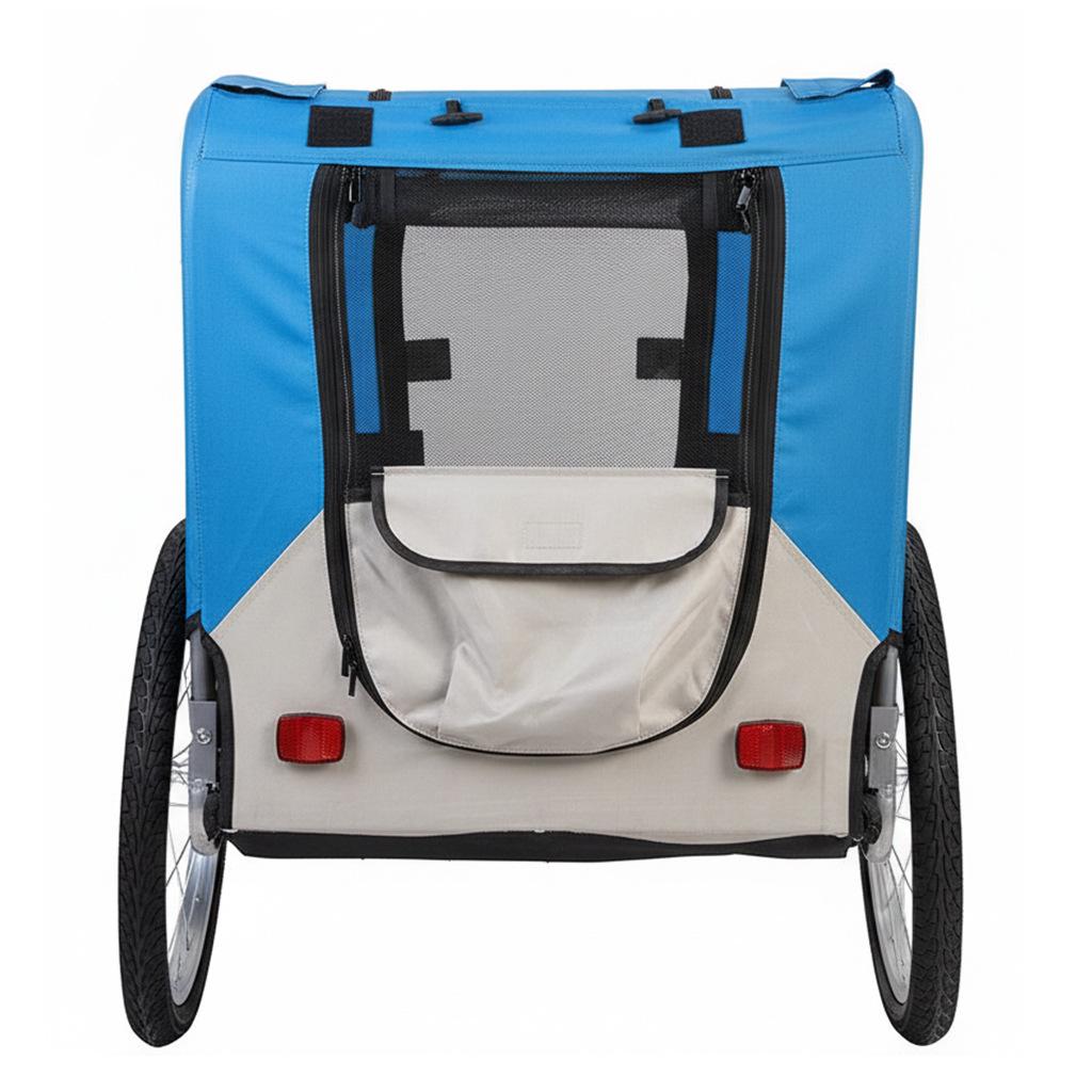 Детская велосипедная коляска-прицеп: Задний, складной, дышащий переноска для собак и кошек - Идеально подходит для велопрогулок и прогулок на открытом воздухе.