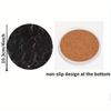 2 шт. Случайные керамические впитывающие подставки с мраморной текстурой и пробковой основой, Барные подставки для напитков с нескользящим дизайном снизу