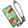 Case for Google Pixel 9 - Shockproof Protection - Detachable Multicolor Bracelet - Silicone - Transparent