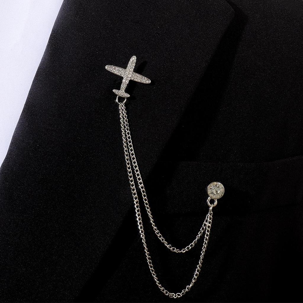 Baroque Rhinestone Pearl Corsage Necklace Brooch - Retro British Court Suit Accessory