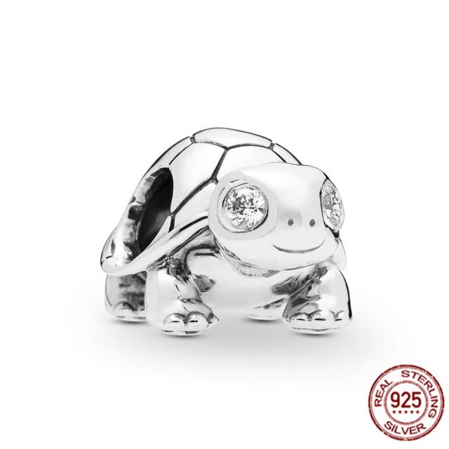 Очаровательная бусина подходит для оригинального браслета/серьг/ожерелья из стерлингового серебра 925 пробы, ювелирное украшение в виде гриба Нини, кролика, мудрой совы, лисы