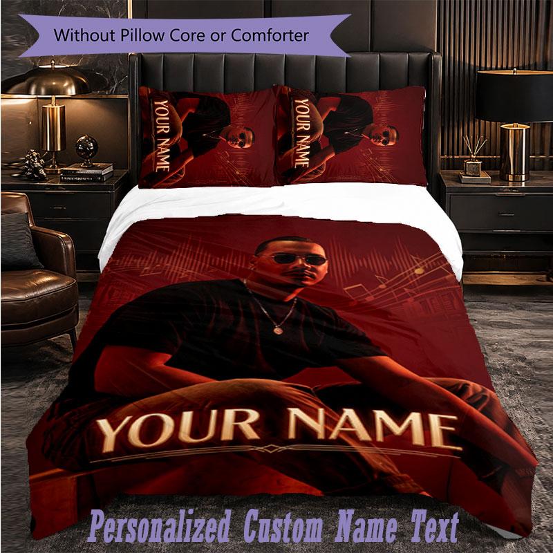 Personalized 3Pcs Bedding SetApache 207 Custom Text Duvet Cover Pillowcase Set Bedroom Gift