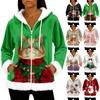 Women's Casual Fashion Long-Sleeved Zip-Up Fleece Hooded Cardigan