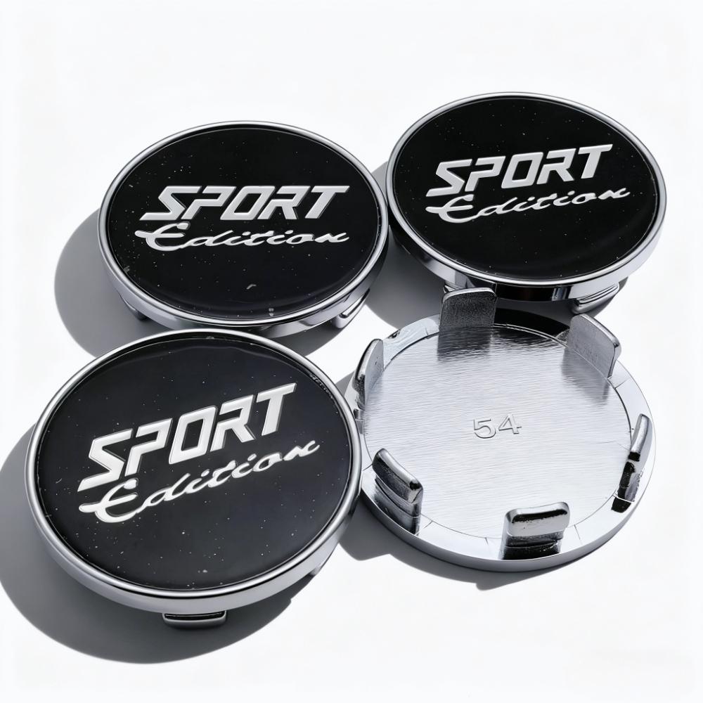 4 шт. 54 мм 49 мм Центральные колпачки на диски автомобиля с логотипом Sport Edition, эмблема, колпачки ступицы, пылезащитные колпачки ступицы, замена автомобильных аксессуаров