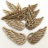 40pcs Angel Wings Log Color Wood Chips Non-porous Patch Children's Puzzle Materials