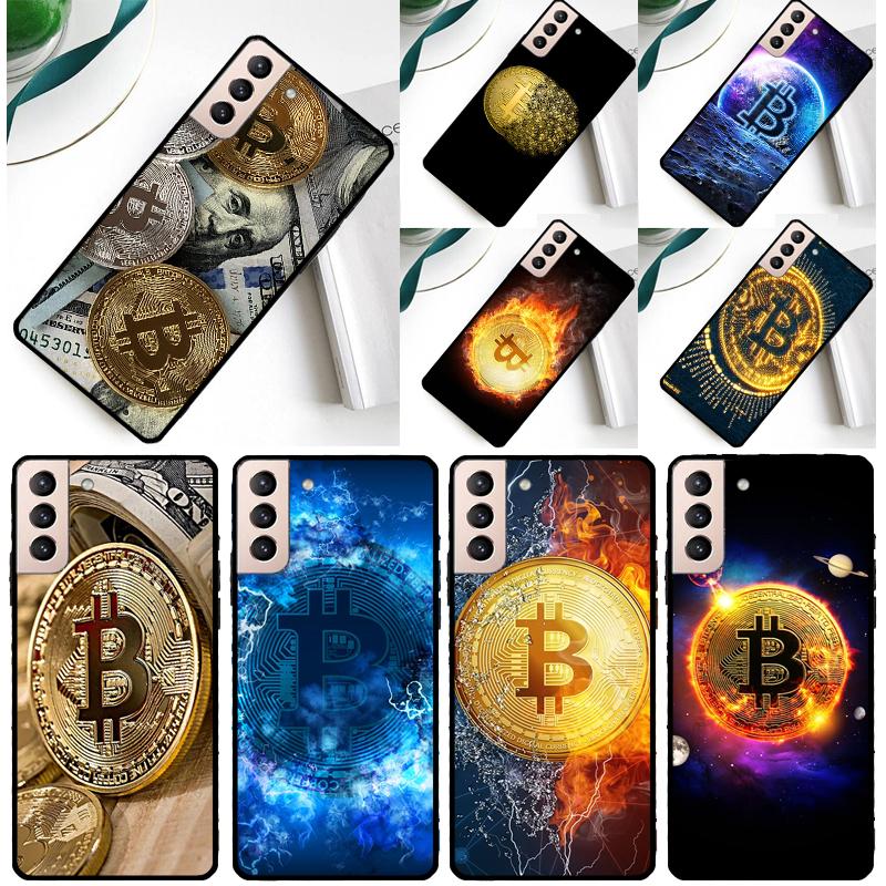 Чехол Bitcoin BTC для Samsung Galaxy S23 S22 Ultra S21 S20 FE Note 10 20 Ultra S8 S9 S10 Plus