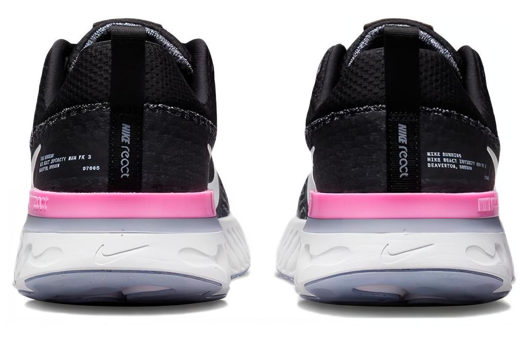 Nike React Infinity Run Черный Футбольный Серый Розовый DZ3014-001