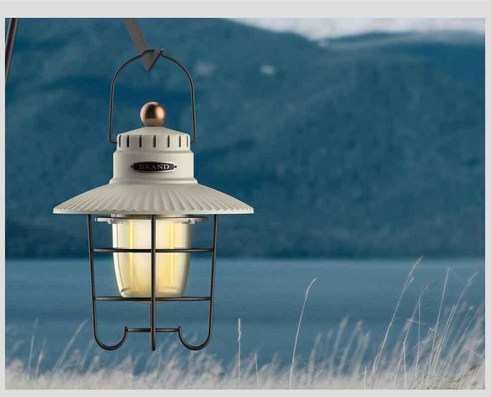 Rechargeable Retro Camping Light: Outdoor Hanging, Handheld Tent Illumination