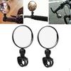 2Pieces Bike Handlebar Bar End Mirrors Circle