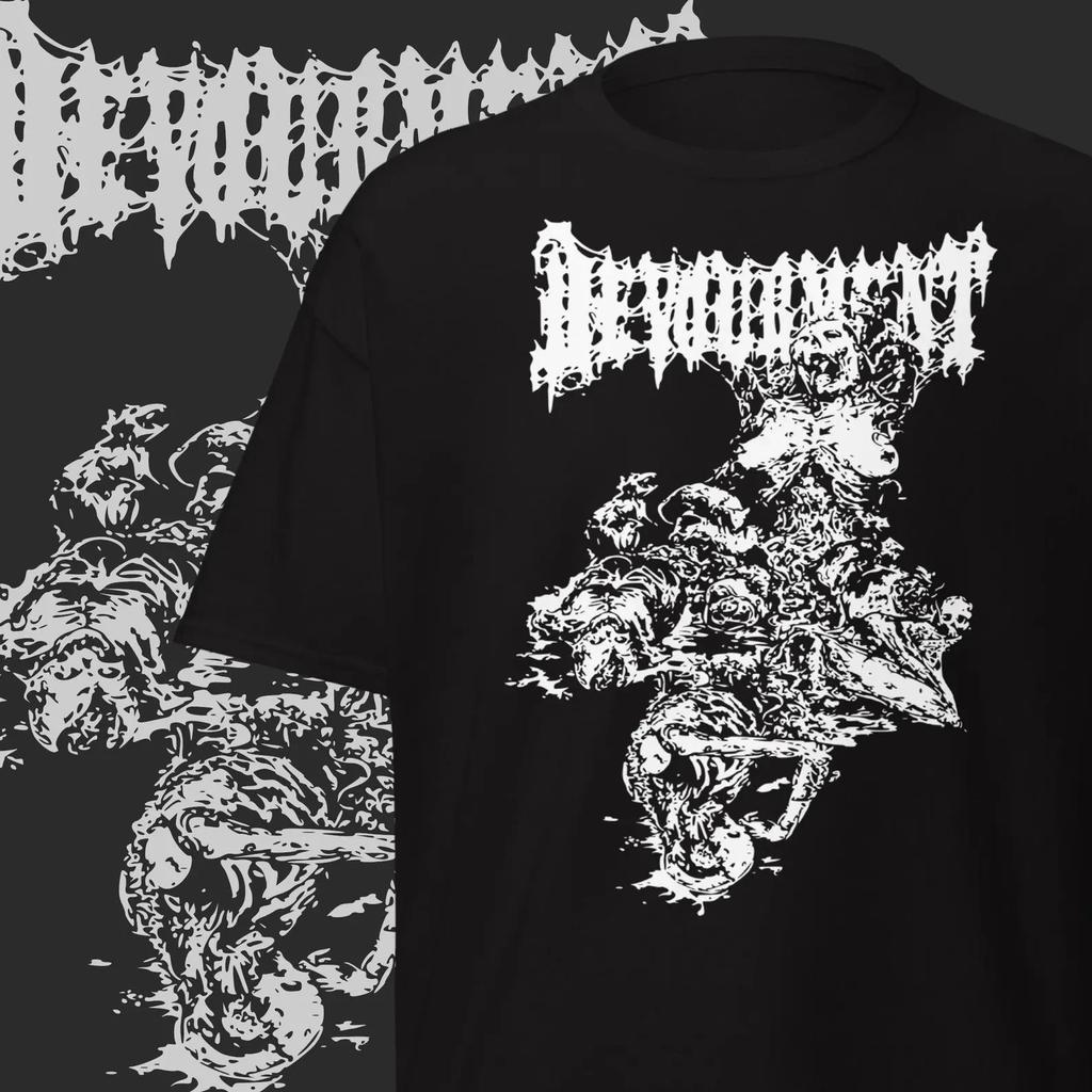 Men's and Women's T-shirts Depression Death Metal Logo