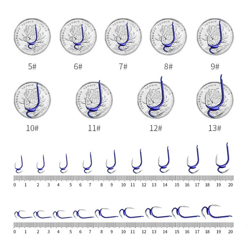 10Pcs/ Sets Japanese Fishing Hook and Mother Hook Fishing Gear Supplies Fishing Lures