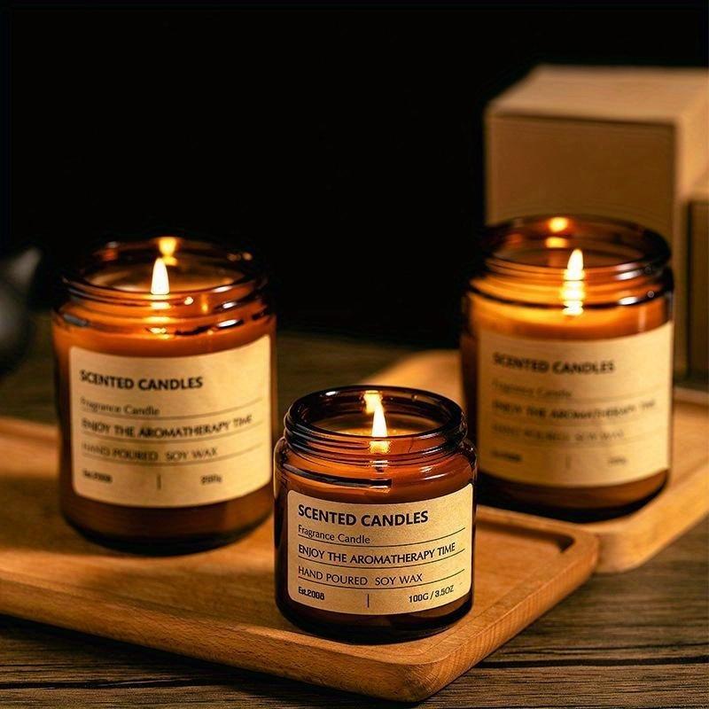 1шт ароматическая свеча DIY ручная подарочная коробка креативная ручная работа соевый воск эфирное масло бездымная ароматическая свеча украшение для дома