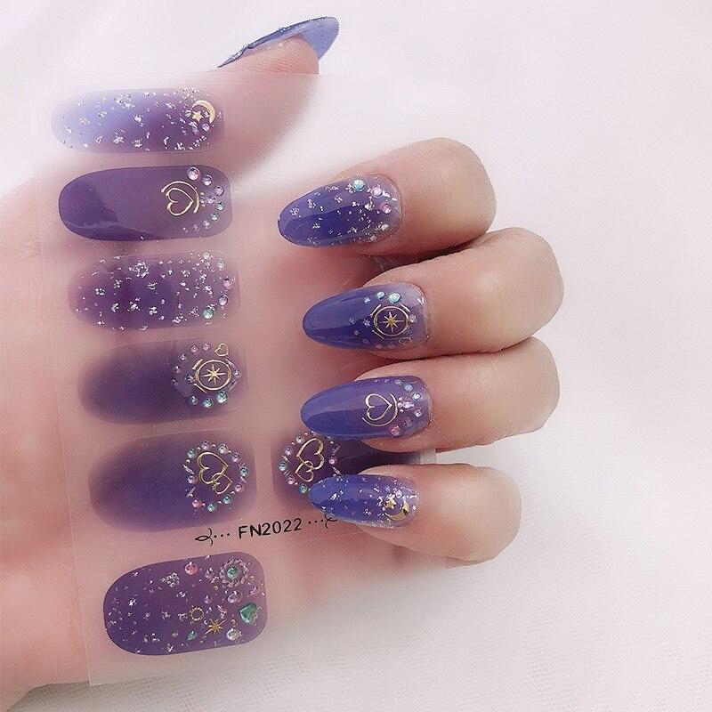 Наклейки для ногтей, бронзирующие, модные, с полным покрытием, наклейки для ногтей, маникюрные летние простые наклейки для ногтей, аксессуары для искусства, сделай сам, инструмент