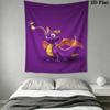 Spyro the Dragon Wall Tapestry Aesthetic Wall Hanging Printed Fabric Blanket Decorative Tapestries for Bedroom Living Room Home Decor