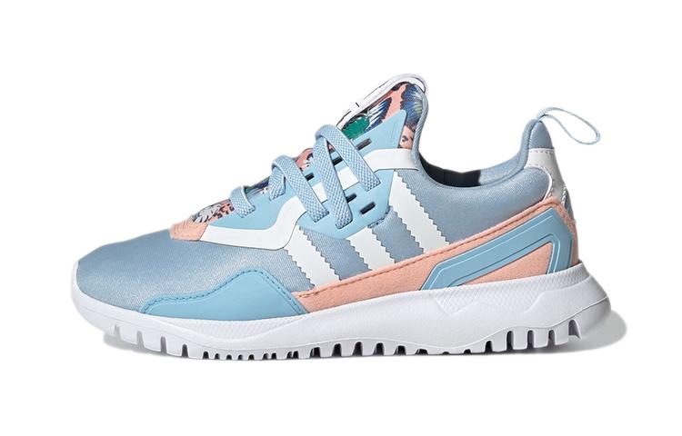 adidas Originals Коллекция Flex El C Устойчивые к истиранию Устойчивые к истиранию Низкие Детские Беговые Кроссовки Светло-голубой Q47143