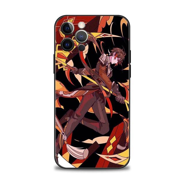 Чехол для телефона Apple Iphone 14 13 12 11 Pro Max 13 12 Mini Xs Max Xr X 7 8 6 6s Plus с рисунком Genshin Impact Aether Lumine