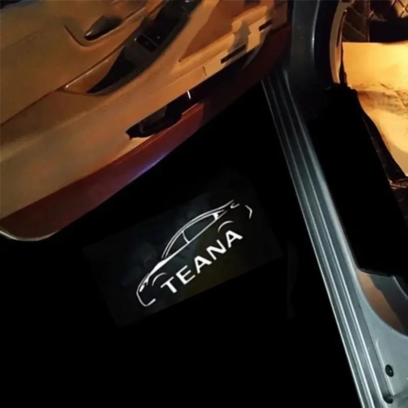 CGANEI1 2 шт. Светодиодные приветственные огни для дверей автомобиля Для Nissan Teana J31 2003 2004 -2018 2018 2020 2021 2022 Navara Nismo Проектор Аксессуары