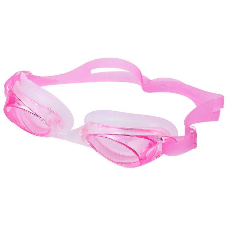 Водонепроницаемые очки для плавания с защитой от запотевания, детские, профессиональные, с цветными линзами, детские очки, очки для плавания, коробка для хранения очков