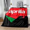 Пледы с принтом логотипа мотоцикла Aprilia Модные теплые пледы Мягкие и удобные пледы Домашние и дорожные пледы Подарок на день рождения