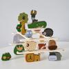 Children'S Early Education Wooden Animals Stacked High Building Block Fun Balance Stacked Arhat Parent-Child Interactive Educational Toys