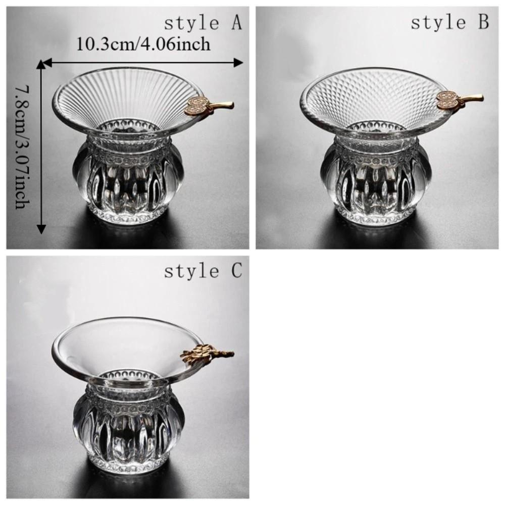 Heat-Resistant Glass Tea Strainer Japanese-Style Tea Distributor  Office