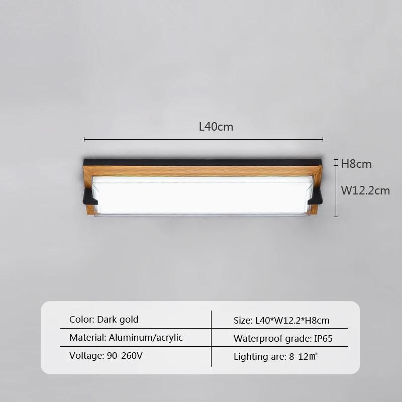 Современный светодиодный настенный светильник, водонепроницаемый, для коридора, внутреннего двора, балкона, входа, солнечного света, для комнаты, для интерьера, супер яркий настенный декоративный светильник