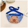 Printed Crossbody Capybara Chest Bag Children Cartoon Outdoor Leisure Pack Waist