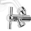 Adjust Shower Arm Extension 360 Degree Rotatable All Metal Adapters Universal 1/2 Thread Space Saving for Bathroom