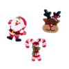 3 шт./набор изысканных брошей-булавок, геометрических фигурок лося, снеговика, рождественских шапок, подвесок, брошей для одежды