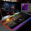 HD W-World Of T-Tanks Коврик для мыши RGB Подсветка Коврик для мыши Ноутбука Коврик для мыши Ноутбука Игровой Компьютерный Стол Игровые Аксессуары