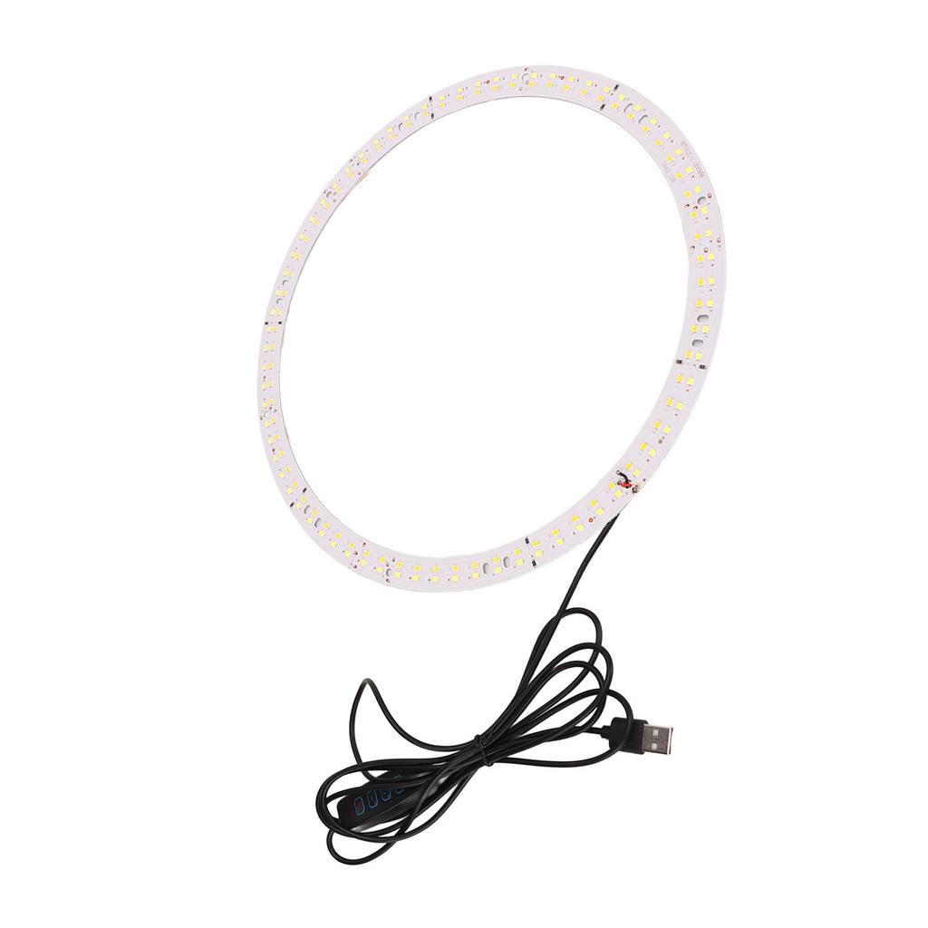 29cm Circle LED Light Wick 3200K To 5600K LED Bulb Board USB Charging Brightness Adjustable Softbox