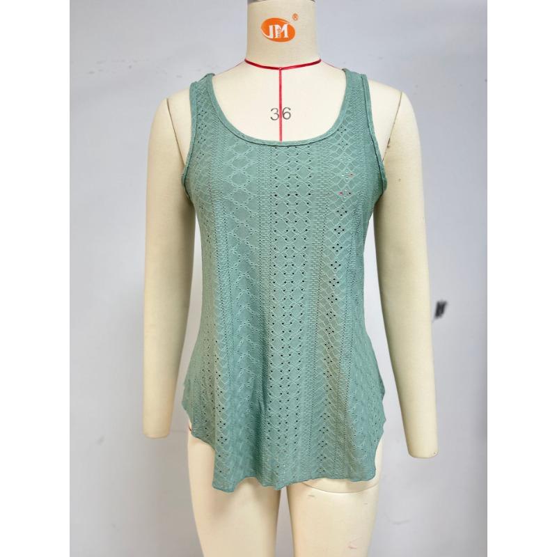 Летняя женская футболка, новые свободные футболки без рукавов с круглым вырезом, топы