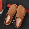 Fashion Fashion Slippers for Men Classic Suede Men Mules Shoes Leather Potato Shoes Handmade Beach Slides Leisure Walk Male Lazy Flats
