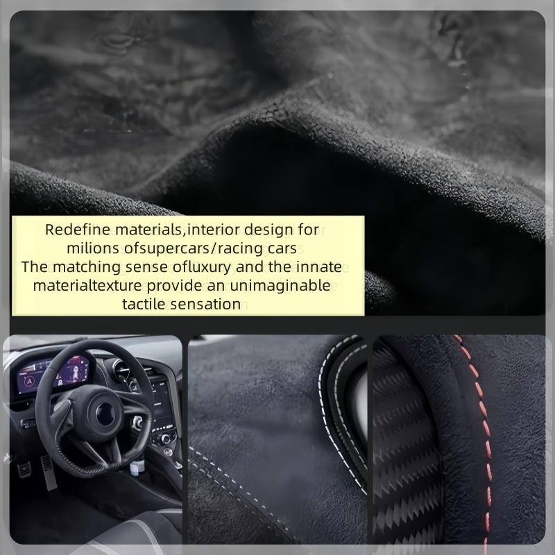 Car Steering Wheel Braid Cover Suede Leather For BMW M Sport 2 Series F22 F23 F45 F46 X4 F26 X5 F15 X6 F16 2014-