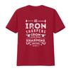 Mens As Iron Sharpens Bible Verses Scripture T Shirt Black X Large vintage Washed Versatile Stretched Comfortable streetwear