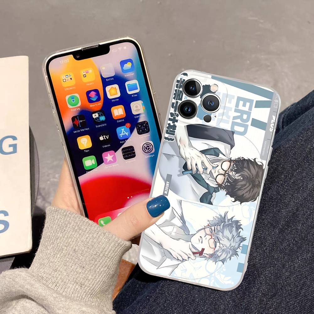 Чехол Nerd Project Bl Anime Ударопрочный Силиконовый Прозрачный для IPhone 17 16 15 14 13 12 11 Mini Pro Max Plus