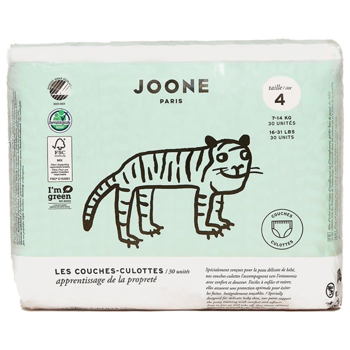 Joone Couches-Culottes Taille 4 (7-14 kg) 30 Unités - Couleur : Brigitte Rose