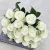 Artificial Rose Floral Arrangement 18 Head For Wedding Venue And Home Decoration