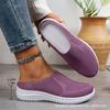 Spring New Comfortable and Versatile Breathable Non-slip Soft-soled Women's Shoes Half-drag Lazy One-pedal Casual Women's Mesh Shoes