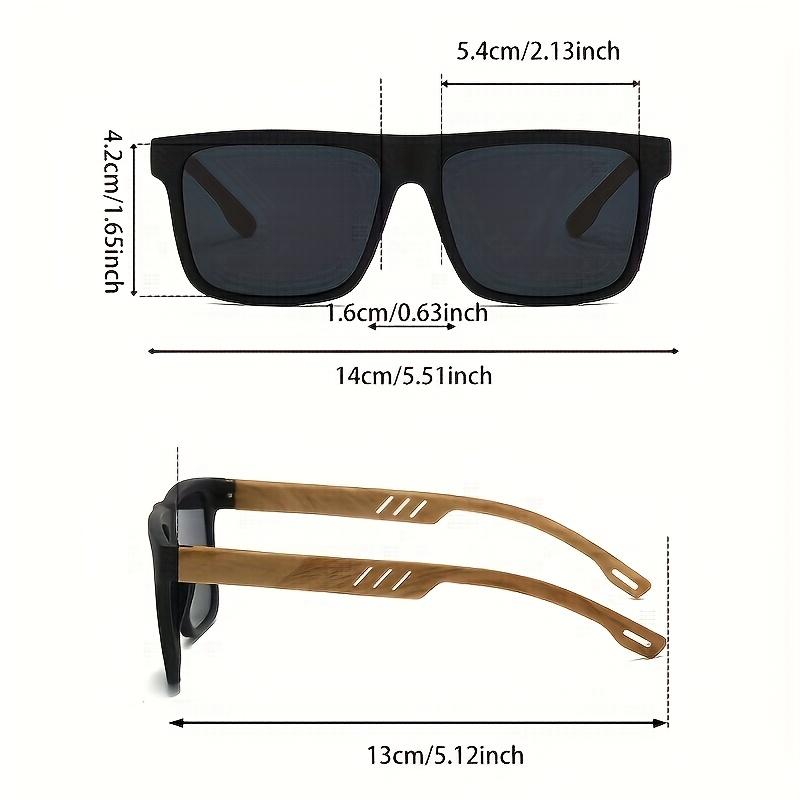 [Легкий дизайн] Винтажная оправа с текстурой дерева, повседневные очки для путешествий, ультралегкая поликарбонатная оправа с линзами из АС, модный дизайн унисекс